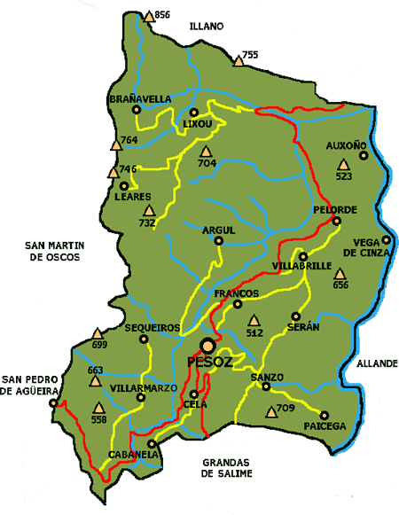 Imagen de Pesoz mapa 33735 5 