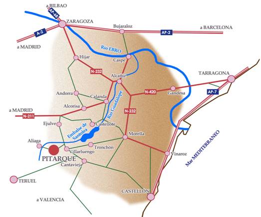 Imagen de Pitarque mapa 44555 4 