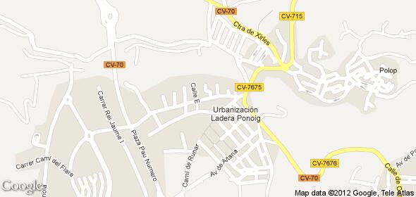 Imagen de Polop mapa 03520 5 
