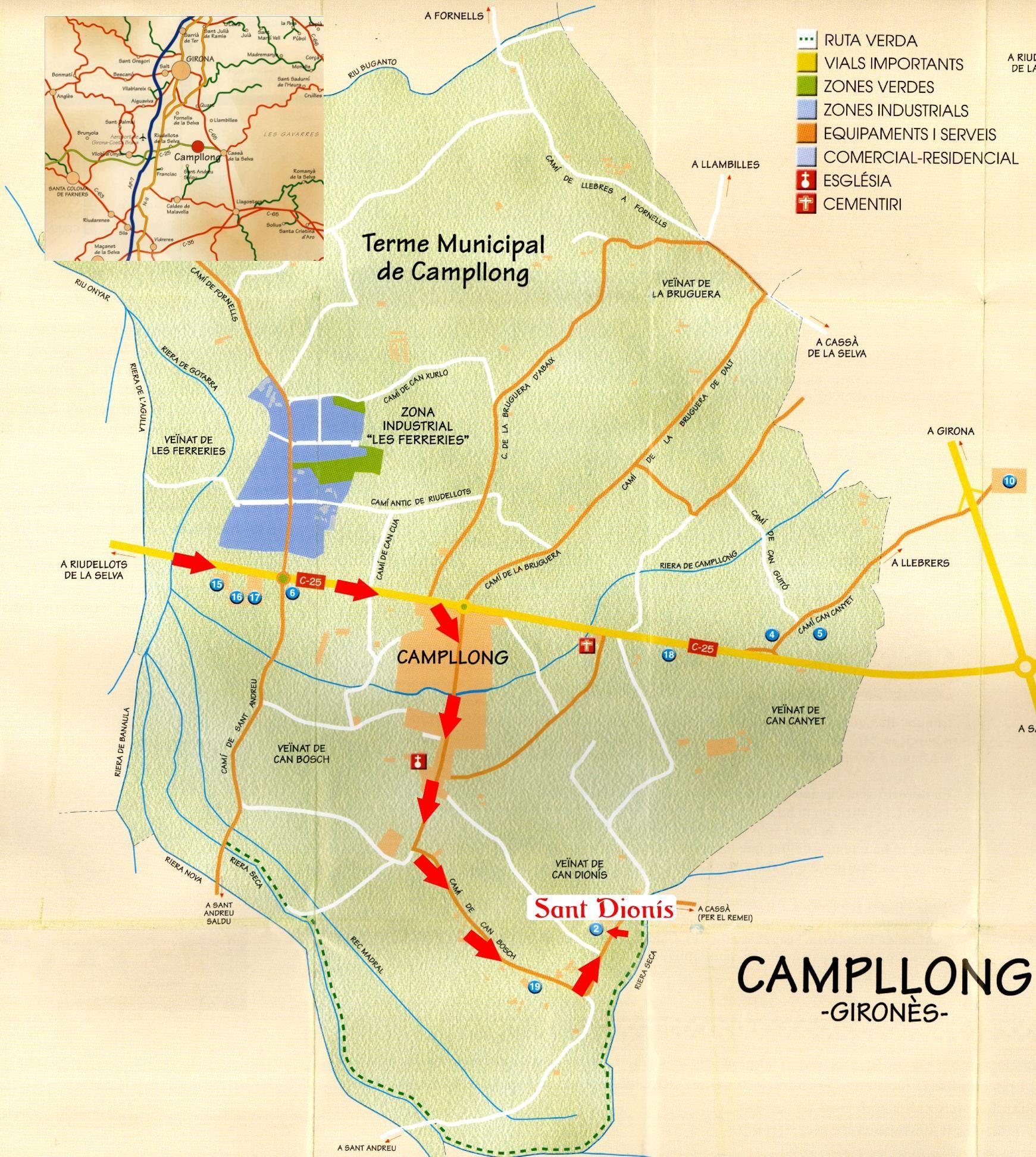 Imagen de Riudellots de la Selva mapa 17457 1 