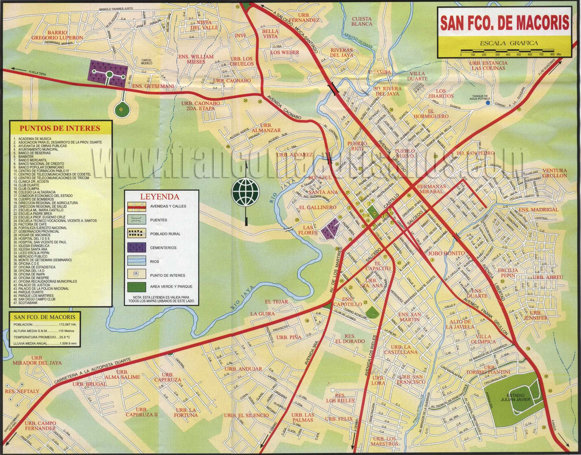 Imagen de San Francisco de Macorís mapa 31000 2 