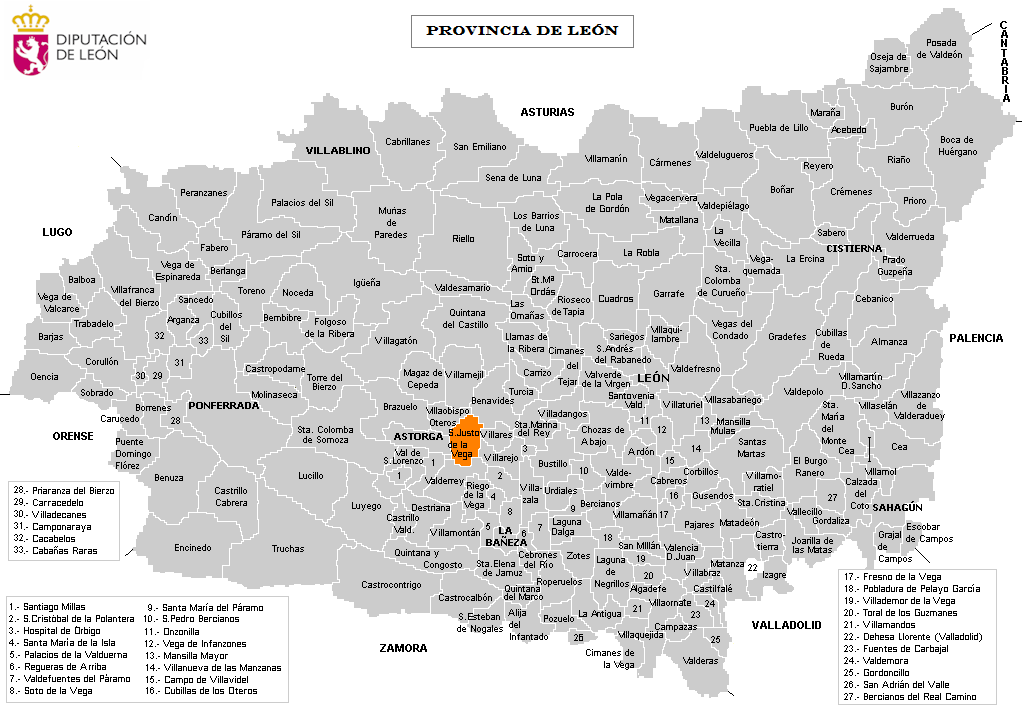Imagen de San Justo de la Vega mapa 24710 3 