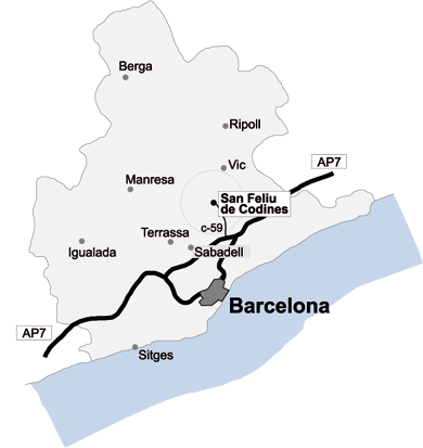 Imagen de Sant Feliu de Codines mapa 08182 1 