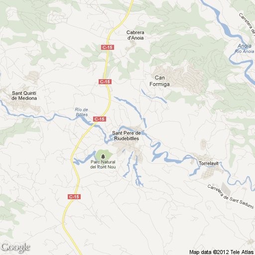 Imagen de Sant Pere de Riudebitlles mapa 08776 1 