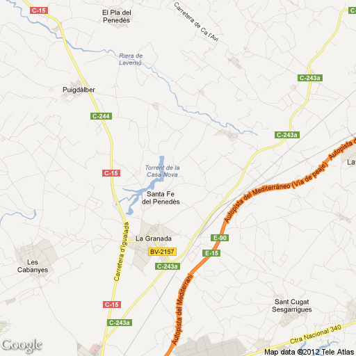 Imagen de Santa Fe del Penedès mapa 08792 1 