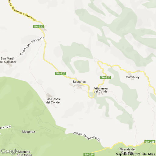 Imagen de Sequeros mapa 37650 1 