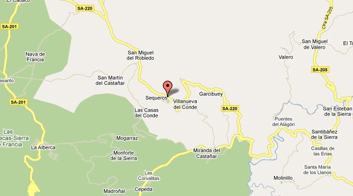 Imagen de Sequeros mapa 37650 2 
