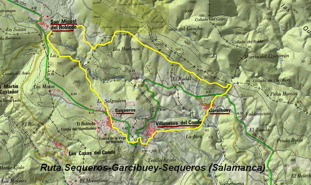 Imagen de Sequeros mapa 37650 3 