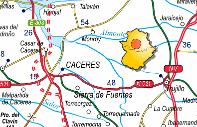 Imagen de Sierra de Fuentes mapa 10181 2 