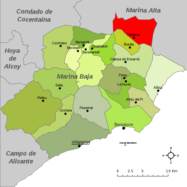 Imagen de Tàrbena mapa 03518 2 