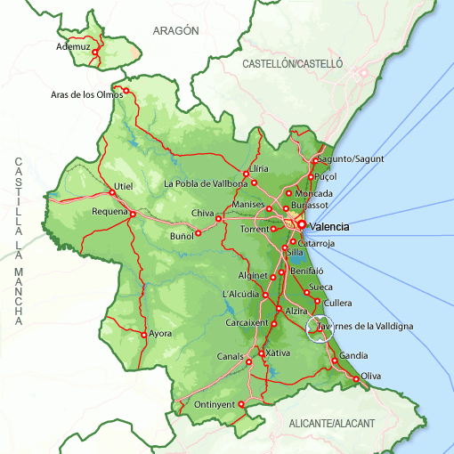 Imagen de Tavernes de la Valldigna mapa 46760 2 