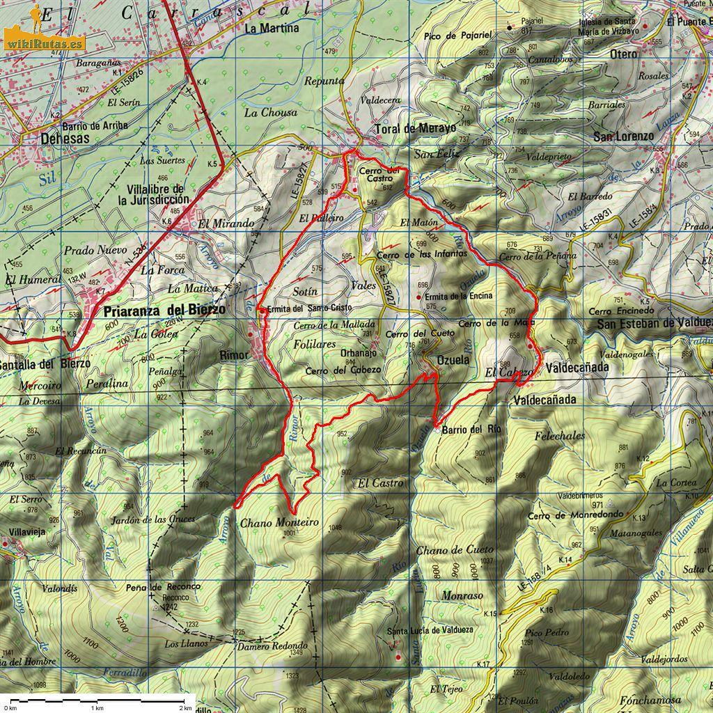 Imagen de Toral de Merayo mapa 24448 5 