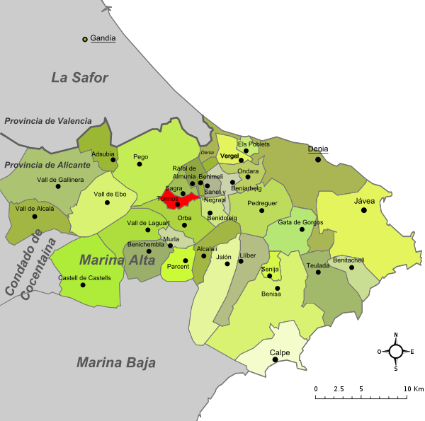 Imagen de Tormos mapa 03795 2 