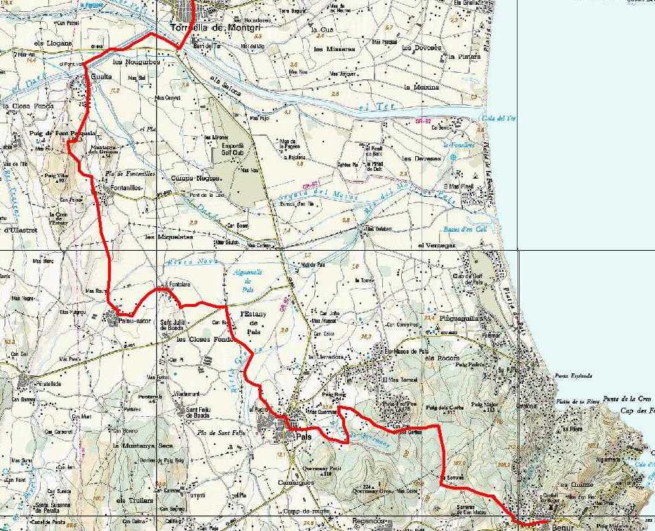 Imagen de Torroella de Montgrí mapa 17257 5 