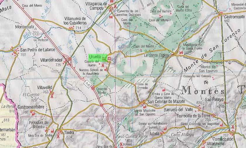 Imagen de Urueña mapa 47862 5 
