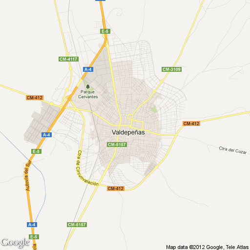 Imagen de Valdepeñas mapa 13300 6 