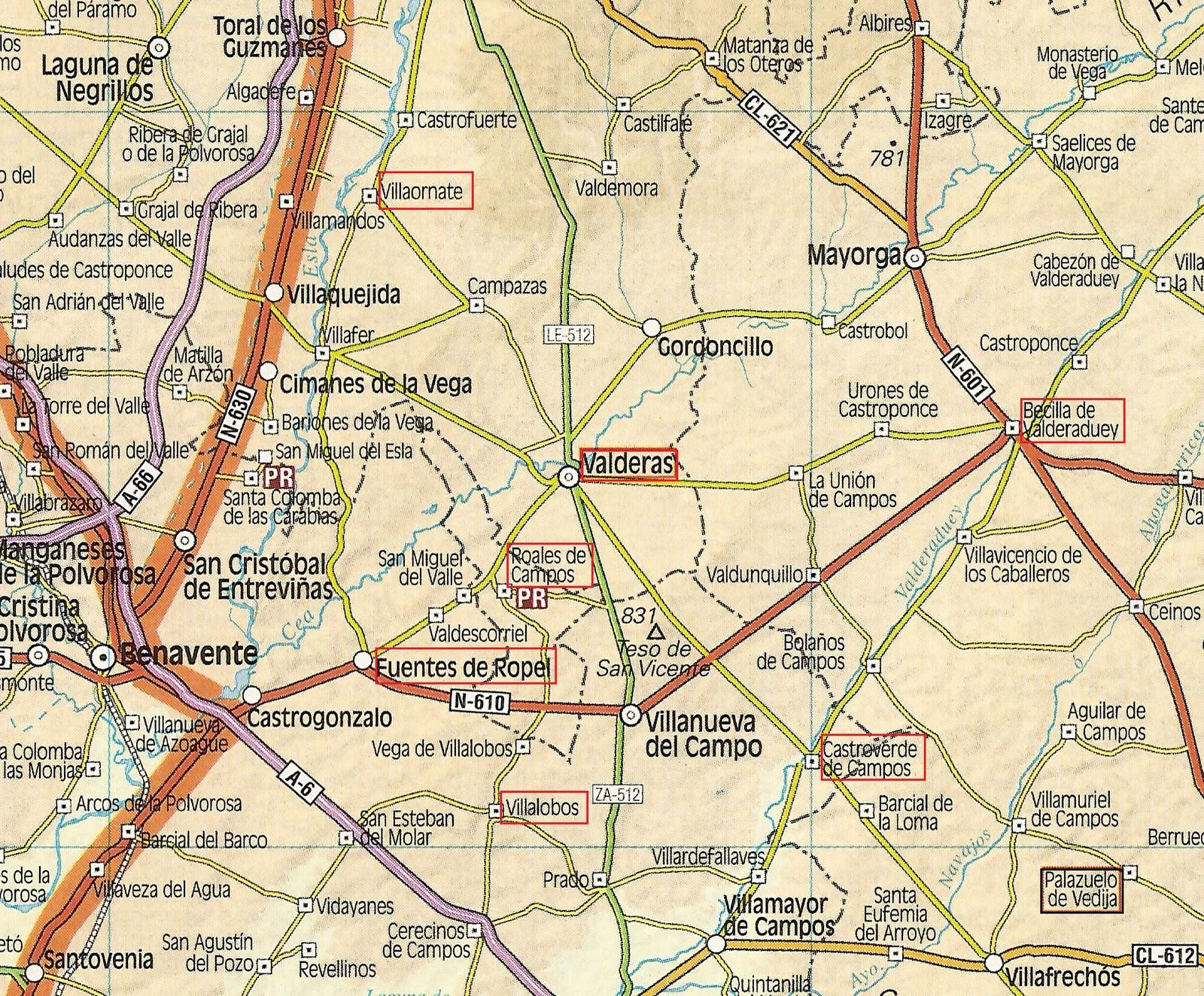 Imagen de Valderas mapa 24220 3 