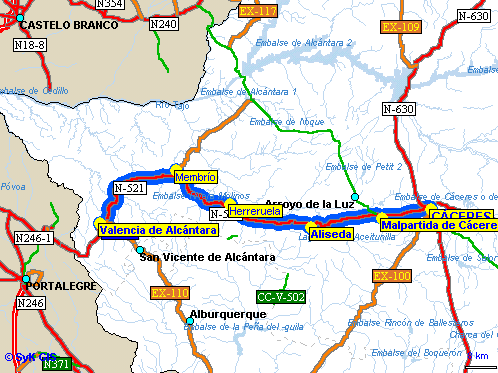 Imagen de Valencia de Alcántara mapa 10500 6 
