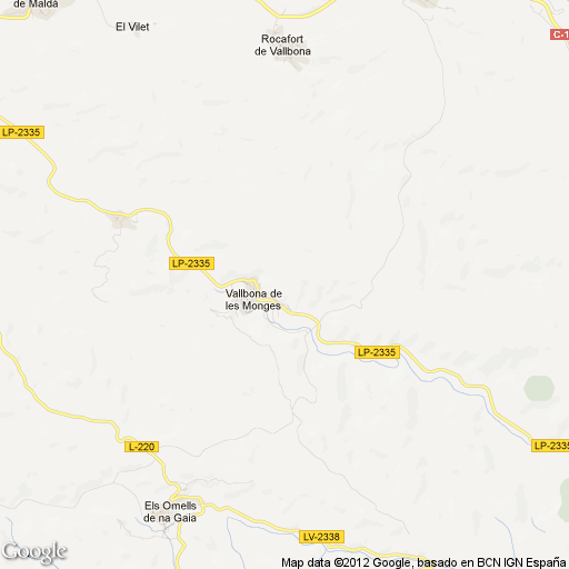 Imagen de Vallbona de les Monges mapa 25268 2 