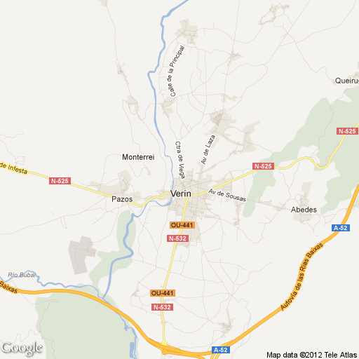 Imagen de Verín mapa 32600 2 