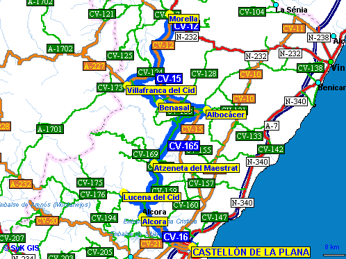 Imagen de Villafranca del Cid mapa 12150 3 