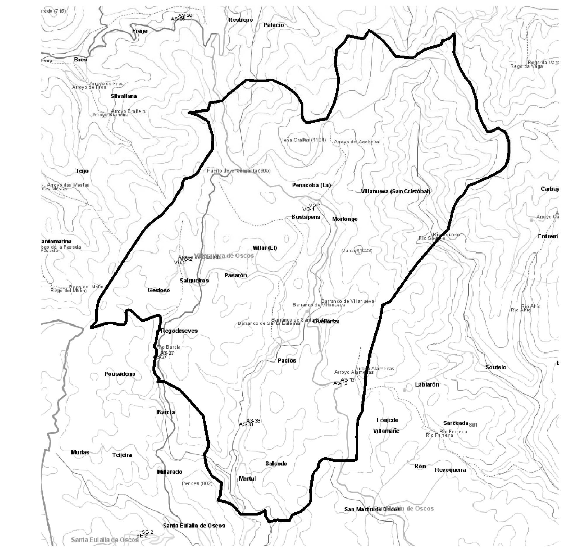 Imagen de Villanueva de Oscos mapa 33777 2 