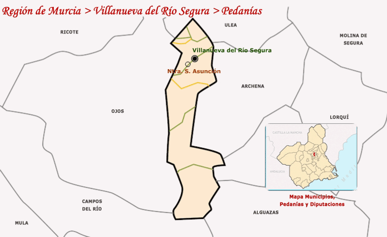 Imagen de Villanueva del Río Segura mapa 30613 5 