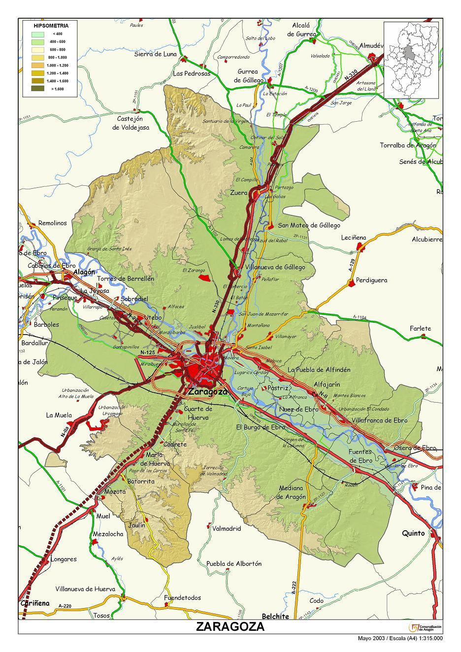 Imagen de Zaragoza mapa 50003 6 